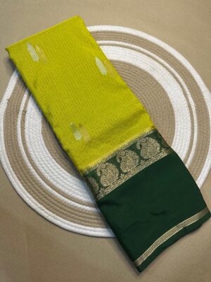 Latest Semi Mysore Crepe Sarees (7)