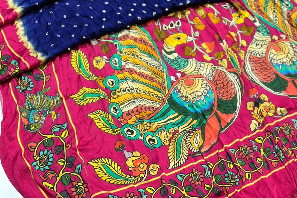 Premium Modal Silk Kalmakari Sarees (10)