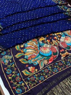 Premium Modal Silk Kalmakari Sarees (12)