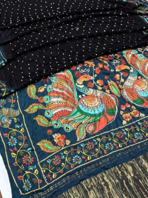 Premium Modal Silk Kalmakari Sarees (2)