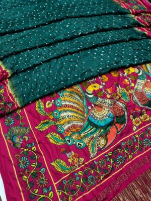 Premium Modal Silk Kalmakari Sarees (4)