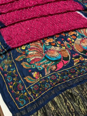 Premium Modal Silk Kalmakari Sarees (5)