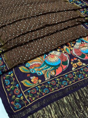 Premium Modal Silk Kalmakari Sarees (6)