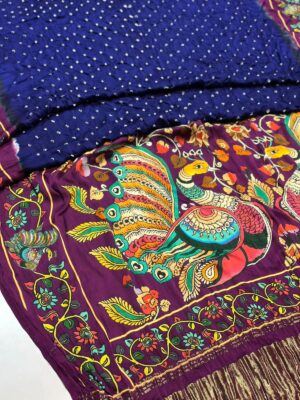 Premium Modal Silk Kalmakari Sarees (8)