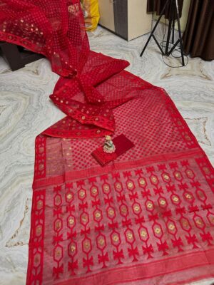 Premium Quality Dual Shade Dhakai Jamdhani Sarees (10)