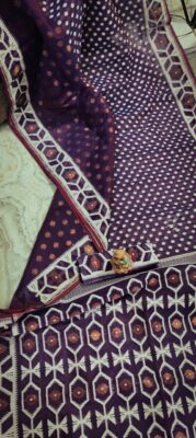Premium Quality Dual Shade Dhakai Jamdhani Sarees (28)