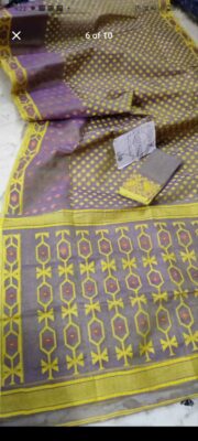 Premium Quality Dual Shade Dhakai Jamdhani Sarees (7)