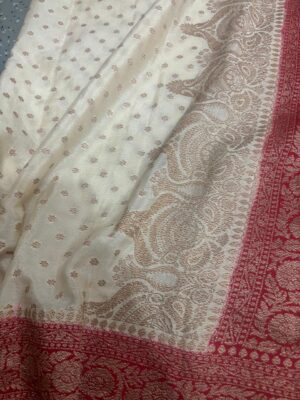 Pure Khadi Crepe Sarees With Blouse (15)