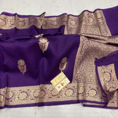 Pure Kora Silk Sarees With Blouse (13)