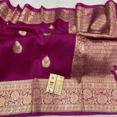 Pure Kora Silk Sarees With Blouse (14)