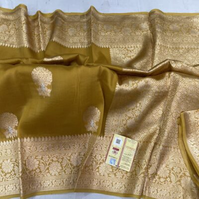 Pure Kora Silk Sarees With Blouse (4)