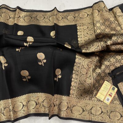 Pure Kora Silk Sarees With Blouse (7)