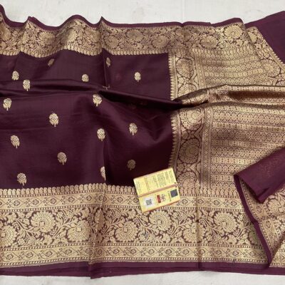 Pure Kora Silk Sarees With Blouse (9)