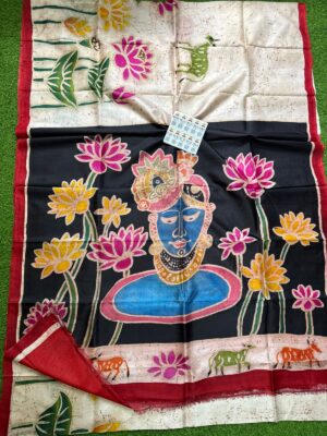 Pure Silk 4ply Hand Paint Sarees (7)
