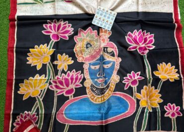 Pure Silk 4ply Hand Paint Sarees (7)