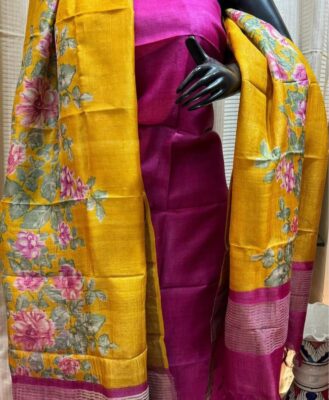 Pure Tussar Silk Dress Materials (8)