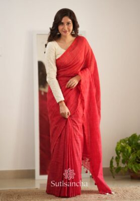 Self Ikkath Handloom Mul Cotton Sarees (13)