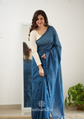 Self Ikkath Handloom Mul Cotton Sarees (15)