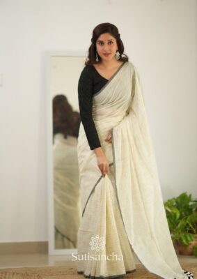 Self Ikkath Handloom Mul Cotton Sarees (16)