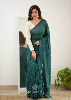 Self Ikkath Handloom Mul Cotton Sarees (21)