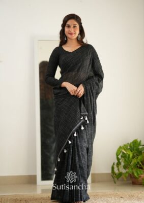 Self Ikkath Handloom Mul Cotton Sarees (25)