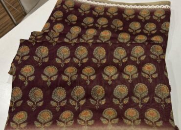 Soft Chanderi Cotton Ajrakh Printed Sarees (17)