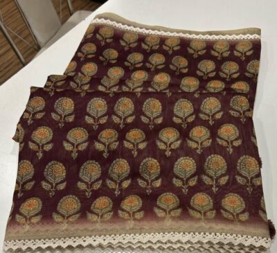 Soft Chanderi Cotton Ajrakh Printed Sarees (17)