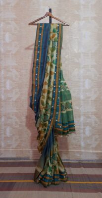 Zari Tussar Hand Kalamkari Painting Work Sarees (6)