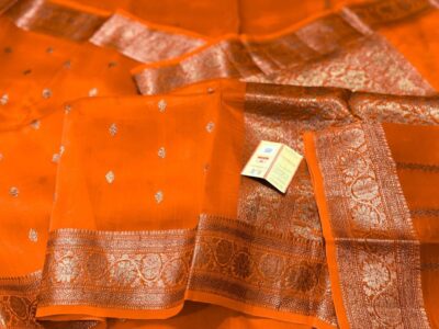 Handloom Banarasi Pure Kora Sarees (18)
