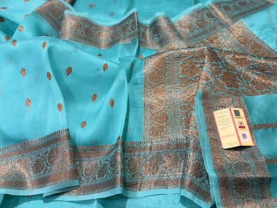 Handloom Banarasi Pure Kora Sarees (3)