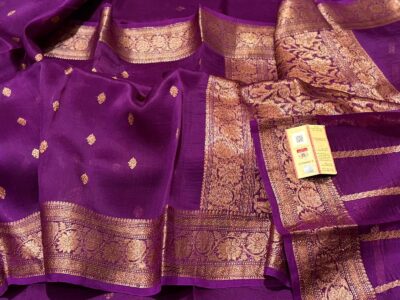 Handloom Banarasi Pure Kora Sarees (4)