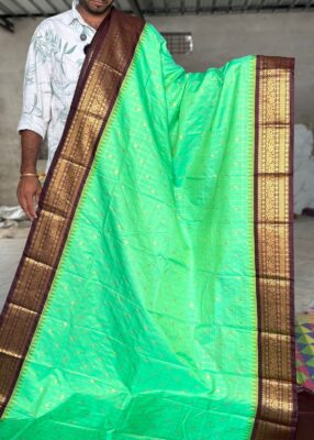Semi Gadwal Silk Sarees With Blouse (10)