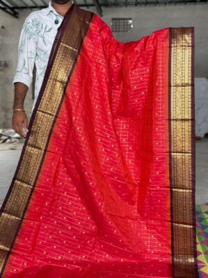 Semi Gadwal Silk Sarees With Blouse (13)