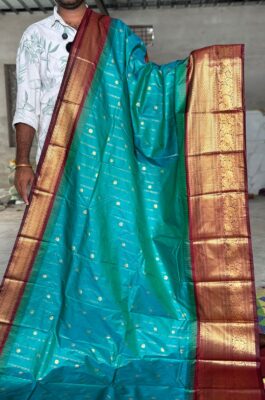 Semi Gadwal Silk Sarees With Blouse (17)
