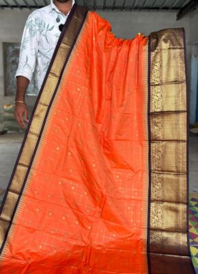 Semi Gadwal Silk Sarees With Blouse (23)