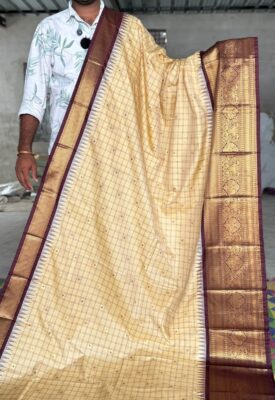Semi Gadwal Silk Sarees With Blouse (26)
