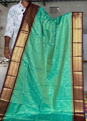 Semi Gadwal Silk Sarees With Blouse (3)