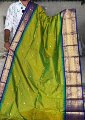 Semi Gadwal Silk Sarees With Blouse (32)
