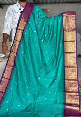 Semi Gadwal Silk Sarees With Blouse (6)