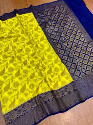 Banarasi Dupion Sarees With Blouse (3)