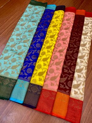 Banarasi Dupion Sarees With Blouse (4)