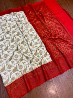 Banarasi Dupion Sarees With Blouse (9)