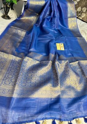 Banarasi Linen Silk Sarees (1)