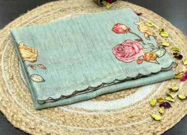 Beautiful Silk Maheshwari Sarees With Scalloped Border (1)