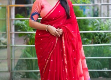 Chanderi Cotton Sarees With Zari Border (25)