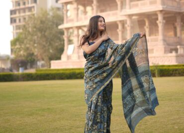 Chanderi Silk Organic Vegetable Block Prints (24)