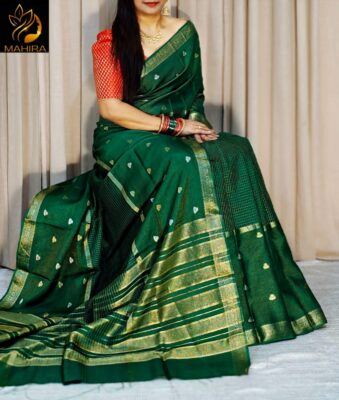 Exclusive Collection Green Mango Sarees (3)