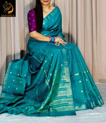 Exclusive Collection Green Mango Sarees (5)