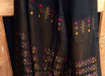 Exclusive Linen Jamdhani Sarees With Blouse (4)