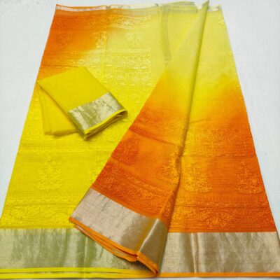 Exclusive Pure Kota Cotton Self Embroidary Sarees (2)